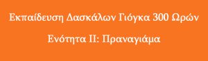 Εκπαίδευση Δασκάλων 300 Ωρών – 2η Ενότητα: Πραναγιάμα